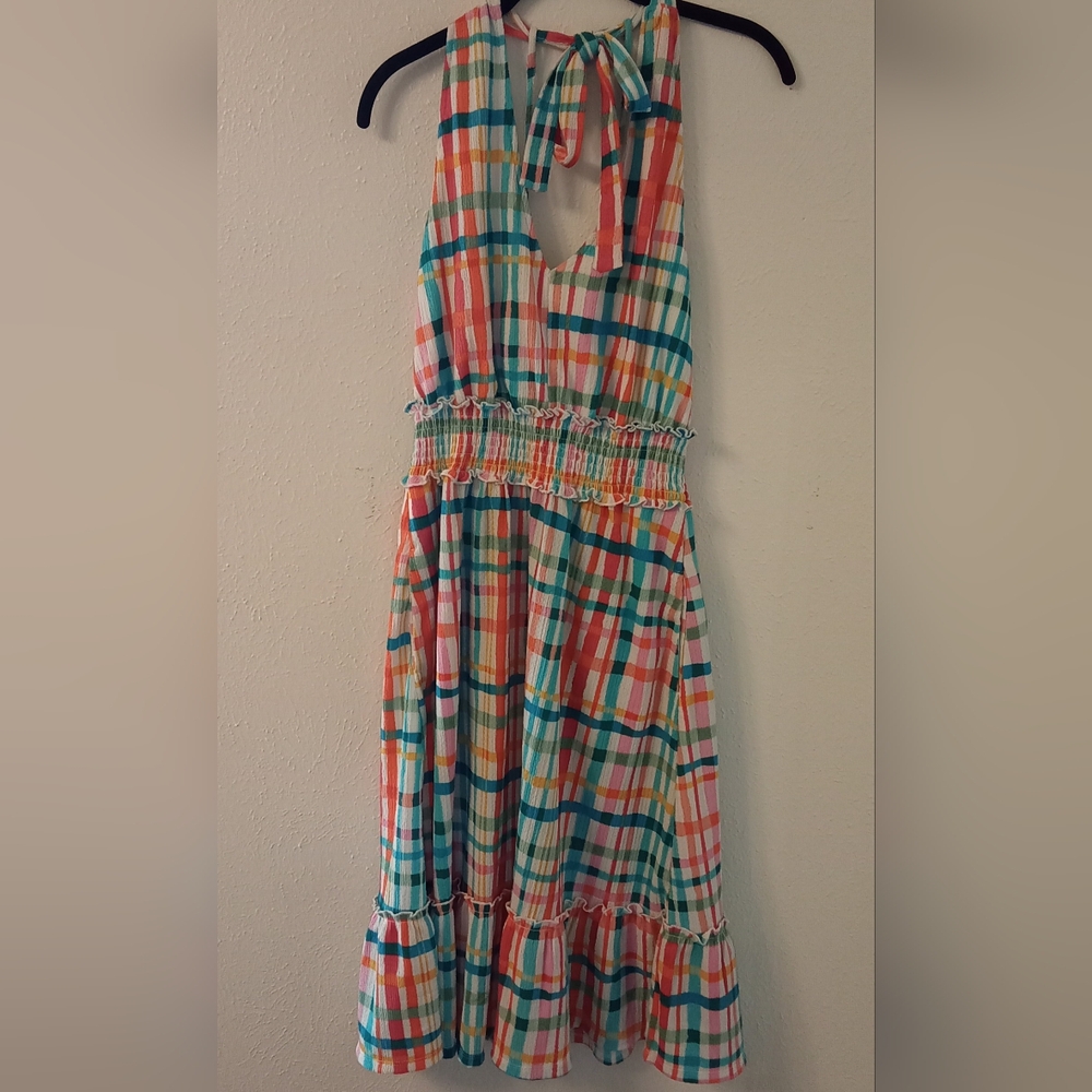 Cato Multicolor Plaid Dress